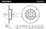 RIDEX Тормозной диск 82B0696