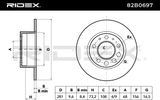 RIDEX Bromsskiva 82B0697