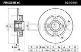 RIDEX Тормозной диск 82B0701
