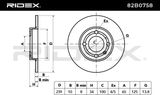 RIDEX Тормозной диск 82B0758
