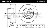 RIDEX Тормозной диск 82B0778