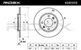 RIDEX Bromsskiva 82B1003