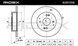 RIDEX Тормозной диск 82B1058