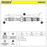 RIDEX Bromsslang 83B0079