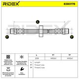 RIDEX Bromsslang 83B0178