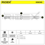 RIDEX Bromsslang 83B0185