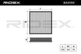 RIDEX Воздушный фильтр 8A0100