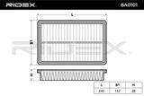 RIDEX Воздушный фильтр 8A0101