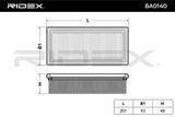 RIDEX Воздушный фильтр 8A0140