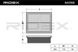 RIDEX Воздушный фильтр 8A0168