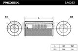 RIDEX Õhufilter 8A0293