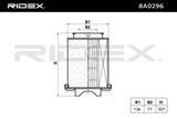 RIDEX Õhufilter 8A0296