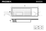 RIDEX Luftfilter 8A0320