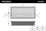 RIDEX Воздушный фильтр 8A0386
