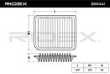 RIDEX oro filtras 8A0441