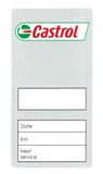 CASTROL Õlivahetuse kleebis STICKER OIL CHANGE EN