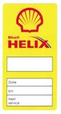 SHELL Õlivahetuse kleebis SHELL STICKER OIL CHANGE EN