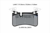 PAGID Racing Комплект тормозных колодок, дисковый тормоз T8074SP2001