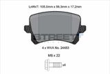 PAGID Racing Piduriklotside komplekt, ketaspidur T8075SP2001