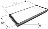 DAVID VASCO Filter, kupéventilation O027