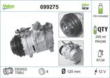 VALEO Kompressor, klimatanläggning 699275