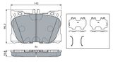 BOSCH Комплект тормозных колодок, дисковый тормоз 0 986 424 335