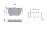 BOSCH Комплект тормозных колодок, дисковый тормоз 0 986 460 119
