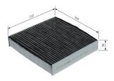 BOSCH Filtrs, Salona telpas gaiss 1 987 435 626
