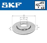 SKF Jarrulevy VKBD 80331 V2