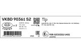 SKF Jarrulevy VKBD 90361 S2