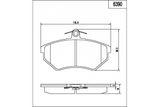 MAPCO Комплект тормозных колодок, дисковый тормоз 6390