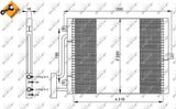 NRF Конденсатор, кондиционер 35307