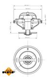 NRF termostatas, aušinimo skystis 725216