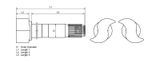 DT Spare Parts Jarruakseli 4.65096