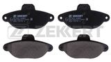 ZEKKERT Комплект тормозных колодок, дисковый тормоз BS-2872