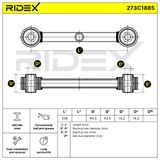 RIDEX Рычаг независимой подвески колеса, подвеска колеса 273C1885