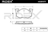 RIDEX Jarrupala, levyjarru 402B1077