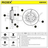 RIDEX Тормозной диск 82B1505