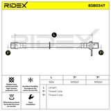 RIDEX Bromsslang 83B0347
