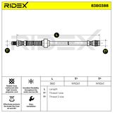 RIDEX Bromsslang 83B0388