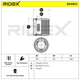 RIDEX Luftfilter 8A0614