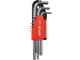 YATO Kuusiokoloavainsarja pallopäällä, 1,5-10 mm, 9 kpl YT-0505