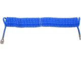 YATO PU-spiraalipaineilmaletku pikaliittimillä, 6,5 mm x 10 mm x 10 m, sininen YT-24205