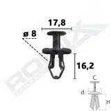 ROMIX Moldings/aizsarguzlika C70861