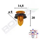 ROMIX Moldings/aizsarguzlika C70618