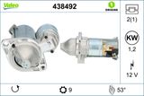 VALEO Startmotor 438492