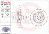 BREMBO stabdžių diskas 08.5953.10