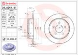 BREMBO Тормозной диск 08.8264.81