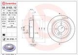 BREMBO Jarrulevy 08.9163.10