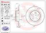 BREMBO Тормозной диск 08.A612.40